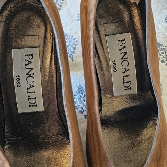 Pancaldi 6.5B Vintage Kitten Heels Snakeskin Brown Leather – Flash Sale - Picture 6 of 10